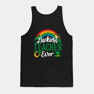 Luckiest Teacher Ever St Patricks Day Tank Top